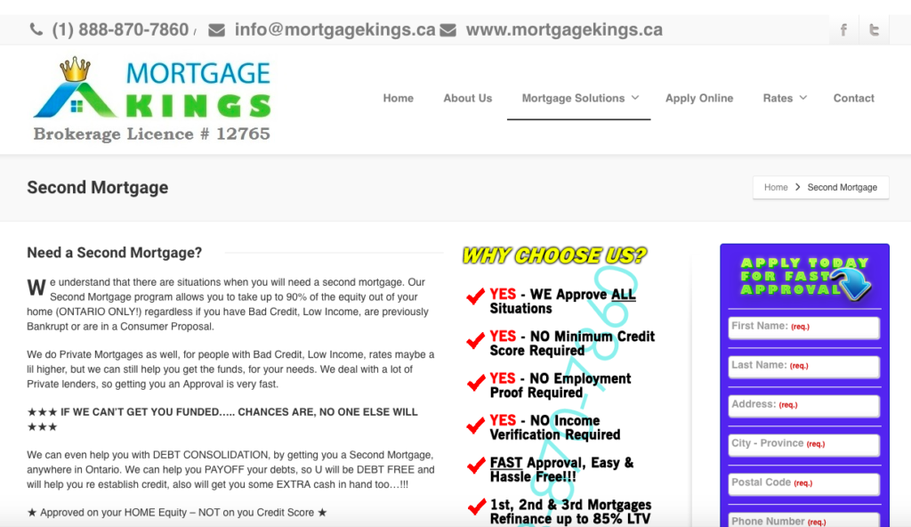 Landing pages for financial services - What Not To Do 